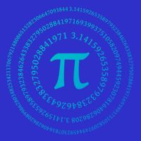 Pi 3 4 Number Symbol Pi Math Gift Mousepad