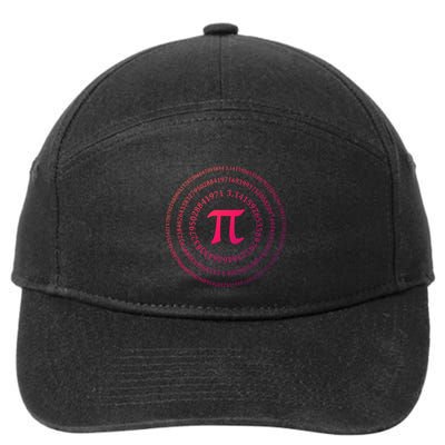 Pi 3 4 Number Symbol Pi Math Cool Gift 7-Panel Snapback Hat