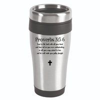 Proverbs 356 Bible Verse Scripture Christian Pullover 16oz Travel Tumbler