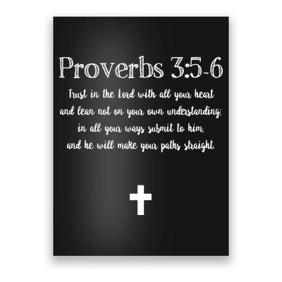 Proverbs 356 Bible Verse Scripture Christian Pullover Poster