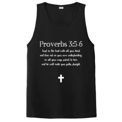 Proverbs 356 Bible Verse Scripture Christian Pullover PosiCharge Competitor Tank