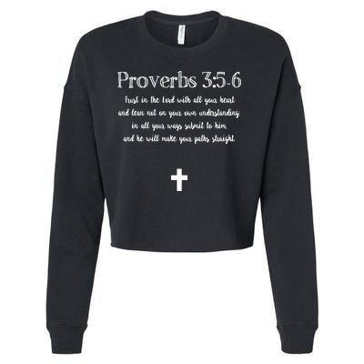 Proverbs 356 Bible Verse Scripture Christian Pullover Cropped Pullover Crew