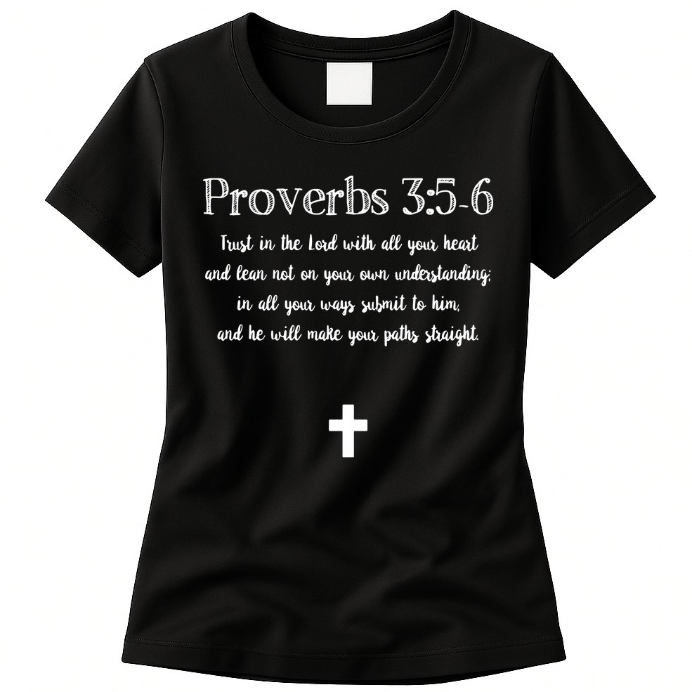 Proverbs 356 Bible Verse Scripture Christian Pullover Womens T-Shirt