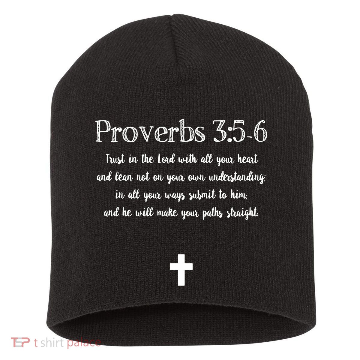 Proverbs 356 Bible Verse Scripture Christian Pullover Short Acrylic Beanie