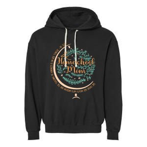 PR 31:26 Christian Homeschool Mom Garment-Dyed Fleece Hoodie