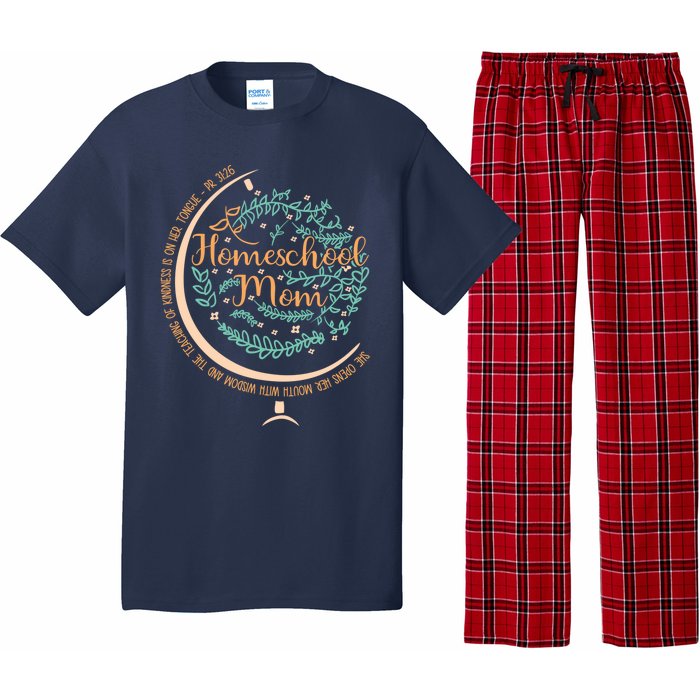 PR 31:26 Christian Homeschool Mom Pajama Set