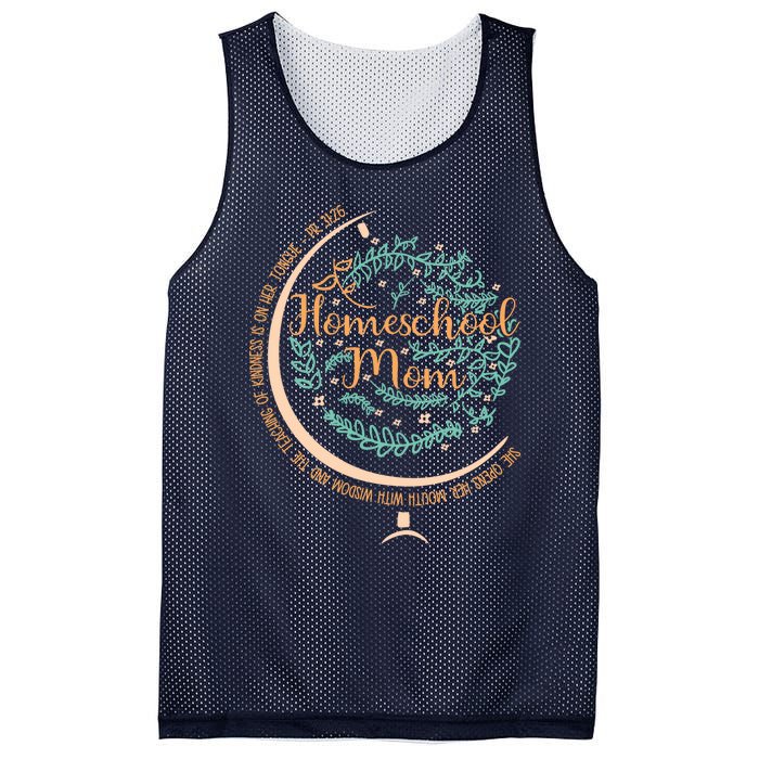 PR 31:26 Christian Homeschool Mom Mesh Reversible Basketball Jersey Tank