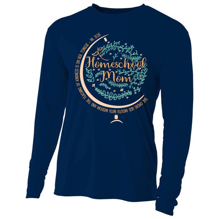 PR 31:26 Christian Homeschool Mom Cooling Performance Long Sleeve Crew