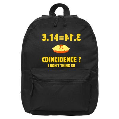 Pi 3.14 Equals Pie? Not A Coincidence Funny Math Pun Pi Day 16 in Basic Backpack