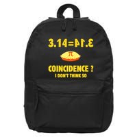 Pi 3.14 Equals Pie? Not A Coincidence Funny Math Pun Pi Day 16 in Basic Backpack
