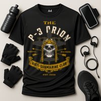 P 3 Orion Anti Submarine Aircraft Skull Distressed Performance Shirt