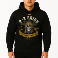 P 3 Orion Anti Submarine Aircraft Skull Distressed Hoodie