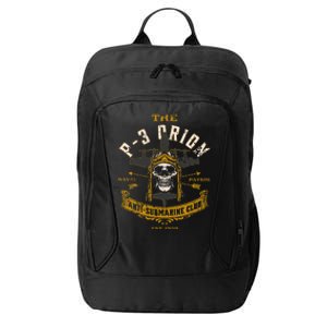 P 3 Orion Anti Submarine Aircraft Skull Distressed City Backpack