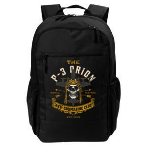 P 3 Orion Anti Submarine Aircraft Skull Distressed Daily Commute Backpack