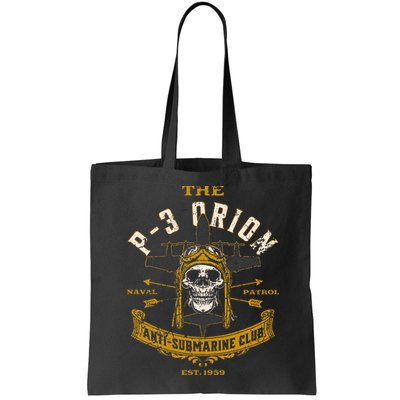 P 3 Orion Anti Submarine Aircraft Skull Distressed Bag