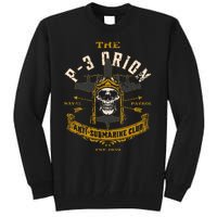 P 3 Orion Anti Submarine Aircraft Skull Distressed Tall Sweatshirt