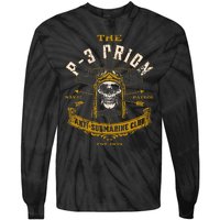 P 3 Orion Anti Submarine Aircraft Skull Distressed Tie-Dye Long Sleeve Shirt