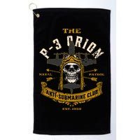 P 3 Orion Anti Submarine Aircraft Skull Distressed Golf Towel