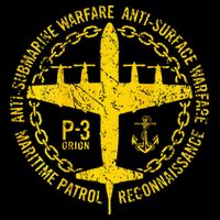 P 3 Orion Antisubmarine Warfare Patrol Military Aircraft Flat Bill Trucker Hat