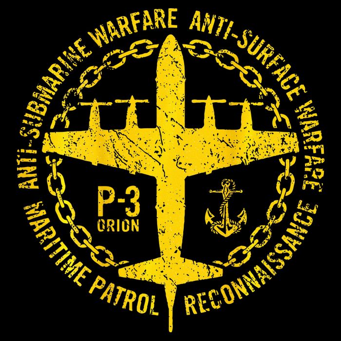 P 3 Orion Antisubmarine Warfare Patrol Military Aircraft Flat Bill Trucker Hat