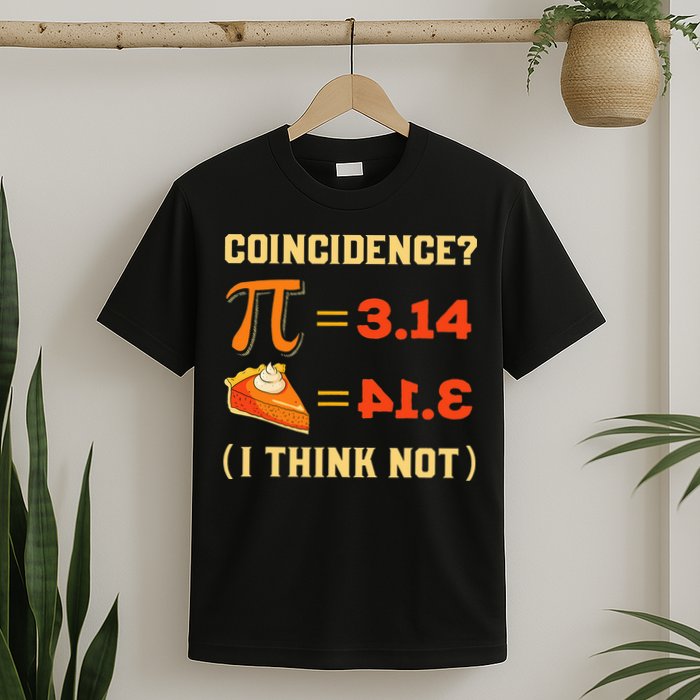 Pi 3,14 = Pie Coincidence I Think Not Pun Math Nerd Pi Day T-Shirt