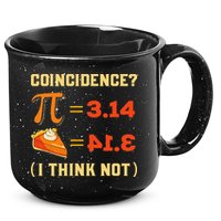 Pi 3,14 = Pie Coincidence I Think Not Pun Math Nerd Pi Day 15oz Campfire Ceramic Mug