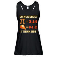 Pi 3,14 = Pie Coincidence I Think Not Pun Math Nerd Pi Day Ladies Essential Flowy Tank