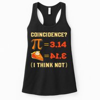 Pi 3,14 = Pie Coincidence I Think Not Pun Math Nerd Pi Day Womens Tank Top