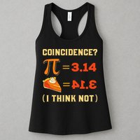 Pi 3,14 = Pie Coincidence I Think Not Pun Math Nerd Pi Day Womens Tank Top