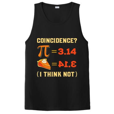Pi 3,14 = Pie Coincidence I Think Not Pun Math Nerd Pi Day PosiCharge Competitor Tank