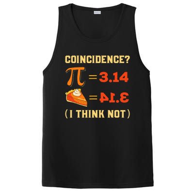 Pi 3,14 = Pie Coincidence I Think Not Pun Math Nerd Pi Day PosiCharge Competitor Tank