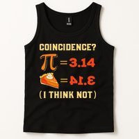 Pi 3,14 = Pie Coincidence I Think Not Pun Math Nerd Pi Day Tank Top