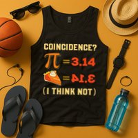 Pi 3,14 = Pie Coincidence I Think Not Pun Math Nerd Pi Day Tank Top