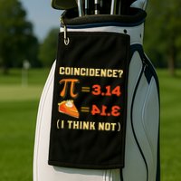 Pi 3,14 = Pie Coincidence I Think Not Pun Math Nerd Pi Day Golf Towel