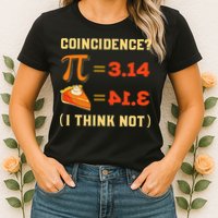 Pi 3,14 = Pie Coincidence I Think Not Pun Math Nerd Pi Day Womens T-Shirt