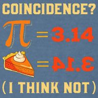 Pi 3,14 = Pie Coincidence I Think Not Pun Math Nerd Pi Day Garment-Dyed Sweatshirt