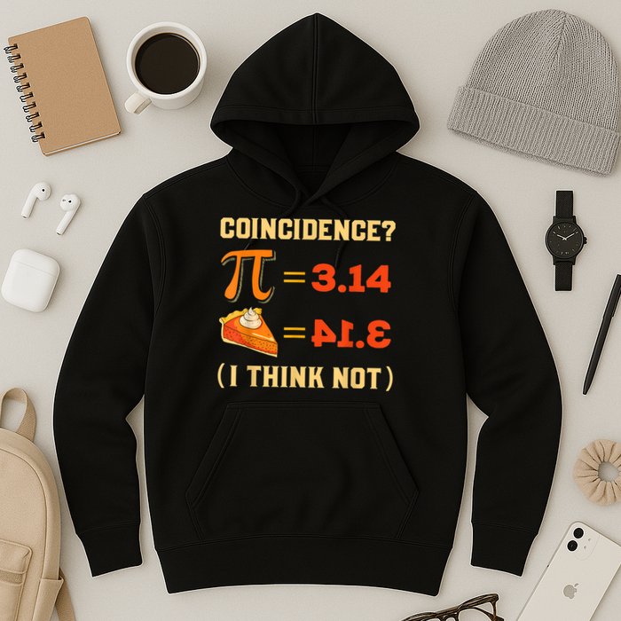 Pi 3,14 = Pie Coincidence? I Think Not Pun Math Nerd Pi Day Hoodie