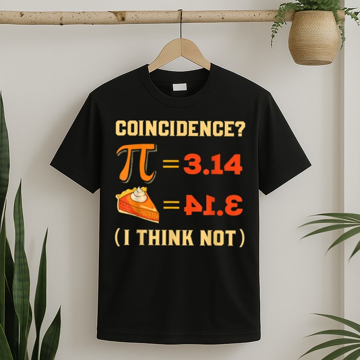 Pi 3,14 = Pie Coincidence? I Think Not Pun Math Nerd Pi Day T-Shirt
