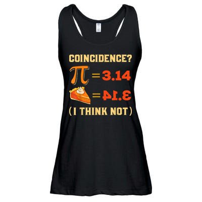 Pi 3,14 = Pie Coincidence? I Think Not Pun Math Nerd Pi Day Ladies Essential Flowy Tank