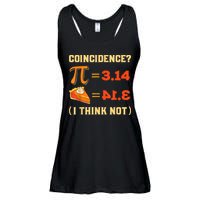Pi 3,14 = Pie Coincidence? I Think Not Pun Math Nerd Pi Day Ladies Essential Flowy Tank