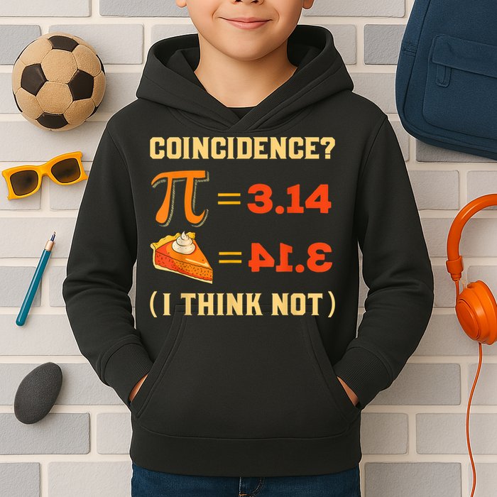 Pi 3,14 = Pie Coincidence? I Think Not Pun Math Nerd Pi Day Kids Hoodie