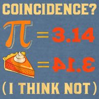 Pi 3,14 = Pie Coincidence? I Think Not Pun Math Nerd Pi Day Garment-Dyed Sweatshirt