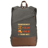 Pi 3,14 = Pie Coincidence? I Think Not Pun Math Nerd Pi Day Cotton Canvas Backpack