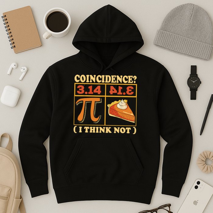 Pi 3,14 Pie Coincidence I Think Not Math Lover Nerd Pi Day Hoodie