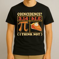 Pi 3,14 Pie Coincidence I Think Not Math Lover Nerd Pi Day T-Shirt