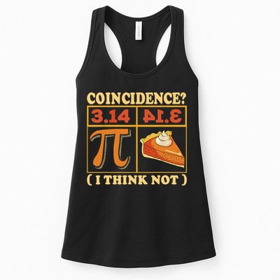 Pi 3,14 Pie Coincidence I Think Not Math Lover Nerd Pi Day Womens Tank Top