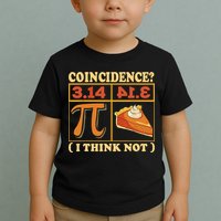 Pi 3,14 Pie Coincidence I Think Not Math Lover Nerd Pi Day Toddler T-Shirt