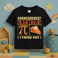 Pi 3,14 Pie Coincidence I Think Not Math Lover Nerd Pi Day Toddler T-Shirt