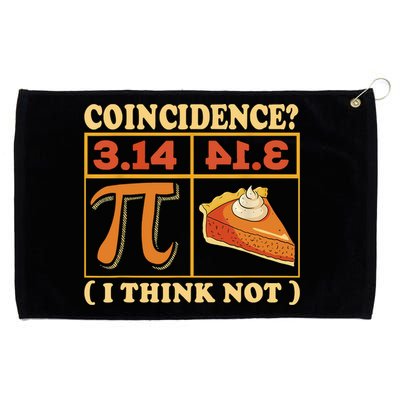Pi 3,14 Pie Coincidence I Think Not Math Lover Nerd Pi Day Grommeted Golf Towel