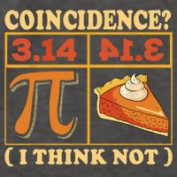 Pi 3,14 Pie Coincidence I Think Not Math Lover Nerd Pi Day Vector Backpack